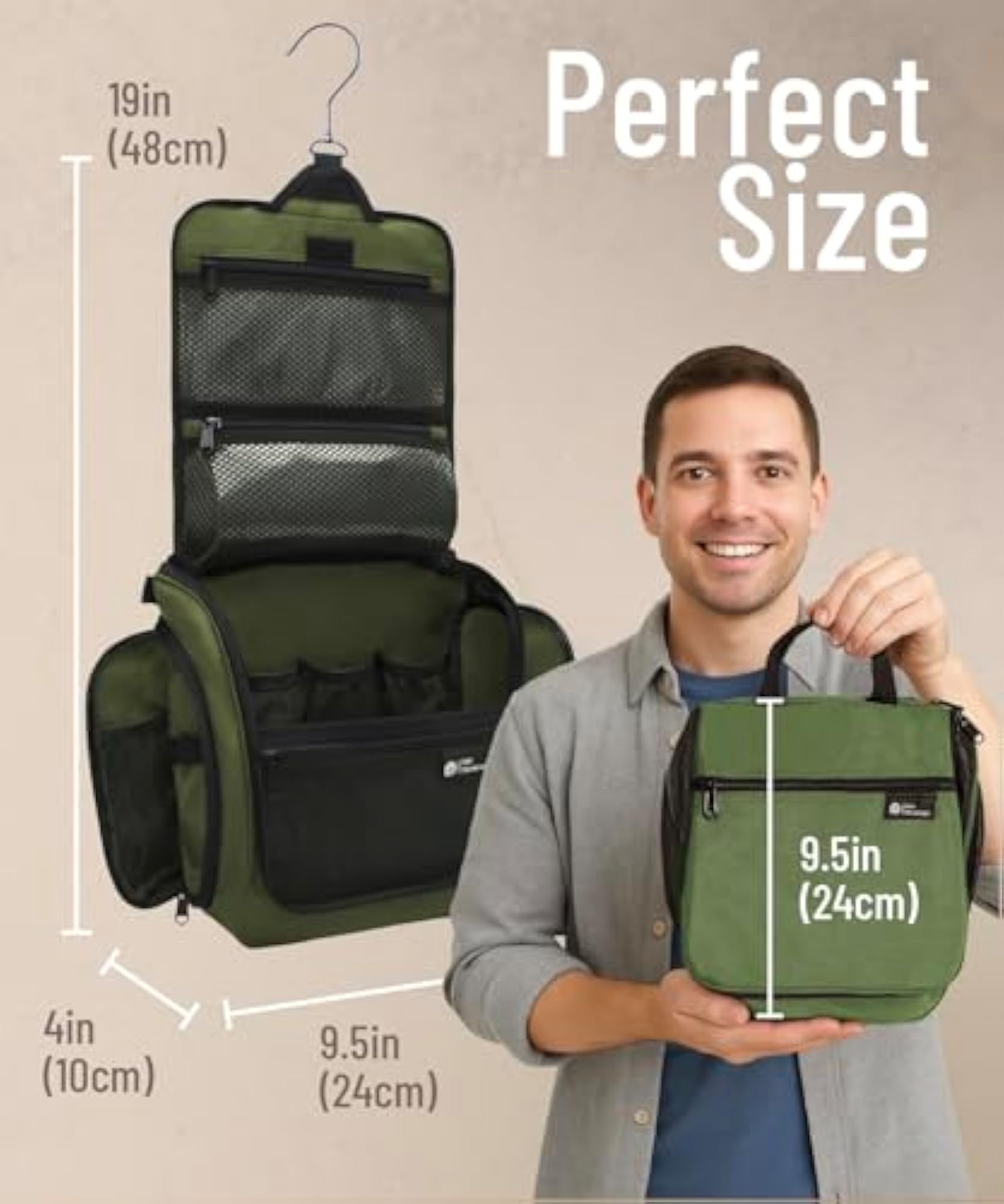 Hanging Travel Toiletry Bag for Men and Women