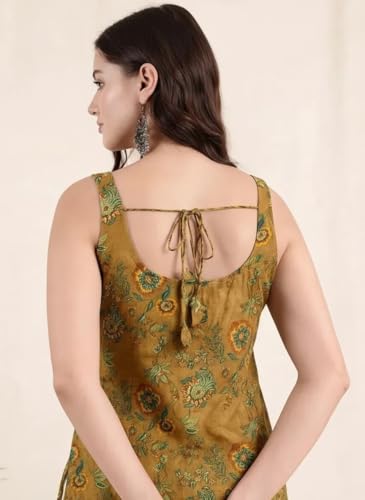 Image of Pinkmint Women Kurti Tops | Sleeveless Printed Kurti for Women | Cotton Blend Short Kurta Tops | Casual, Office Wear, College & Summer Tunic Tops for Women | Pack of 2