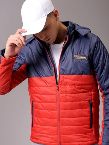 Image of The Indian Garage Co Men's Nylon Standard Slim Fit Mix & Match Puffer Jackets