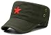 Coolsome Vintage Fatigue Red Star Mao Army Military Hat (Military Green)