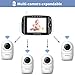 HelloBaby Video Baby Monitor with Remote Camera Pan-Tilt-Zoom, 3.2'' Color LCD Screen, Infrared Night Vision, Temperature Monitoring, Lullaby, Two Way Audio, Includes Wall Mount Kit