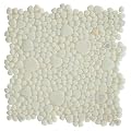 Rain Series Endless Love -White Mix 13 Sheets Wall, Floor, Backsplash and Pools Pebble Glass Tile Love™ 10.76 Square Feet