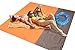 Produktbild MaYee Picknickdecke Wasserdicht 210x200 cm Waschbar | Stranddecke Sandfrei Groß | Outdoor Sandabweisend Picknickmatte mit Tasche und 4 Pfähle Ultraleicht Tragbar Schnell trocknend