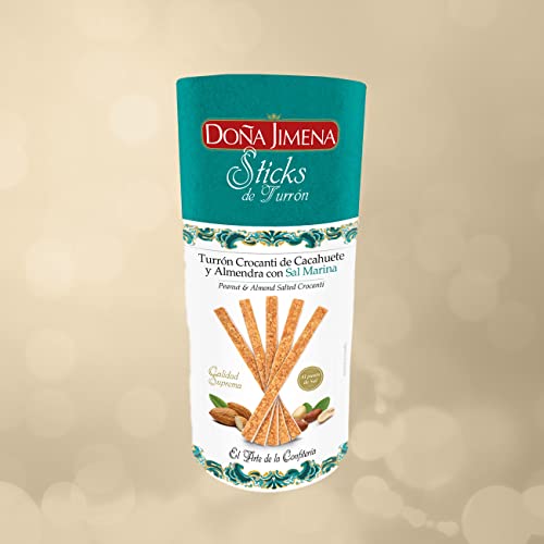 Doña Jimena Turrón-Sticks mit Erdnusskrokant und Mandel mit Meersalz, glutenfrei, 200 Gramm Cover