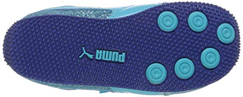 PUMA Steeple Glitz Glam V Kids Sneaker (Toddler/Little Kid/Big Kid), Blue Atoll, 8 M US Toddler4