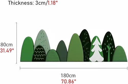 Miniatura 2 de VesFy Paneles de pared 3D autoadhesivos para habitación de los niños, anti colisión, suaves adhesivos de pared acolchados de pared, poliuretano