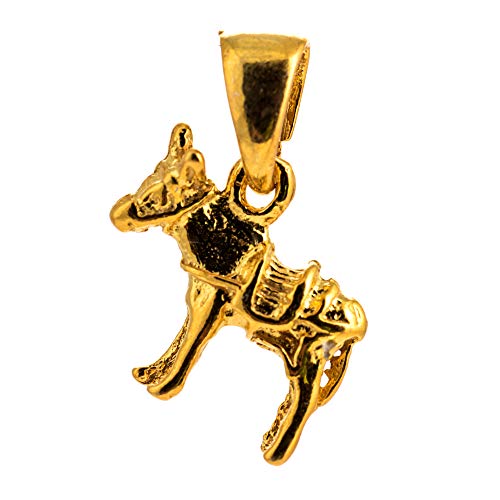 BeautifulGreekStatues Âne Mule Grec Pendentif Argent Sterling 925 Bijoux Unisexe Cover