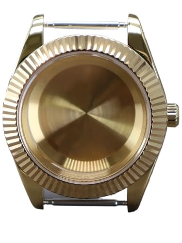 1�� 36mm 40mm �S�[���h �t���[�e�b�h �E�H�b�`�P�[�X �N���X�^�� �f�C�g�W���X�g NH35 NH36 NH38 4R36 �~���^ 8215 ���[�u�����g 28.5mm �_�C����(Solid cover 2,36mm nh35 nh36)