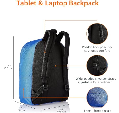 Image of AmazonBasics 21 Ltrs Classic Backpack - Royal Blue