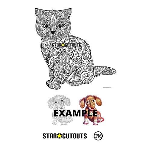 Chaton de relaxation en carton multicolore Star Cutouts Ltd