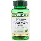 Nature's Bounty Horny Goat Weed with Maca, 60 Capsules (Pack of 2)