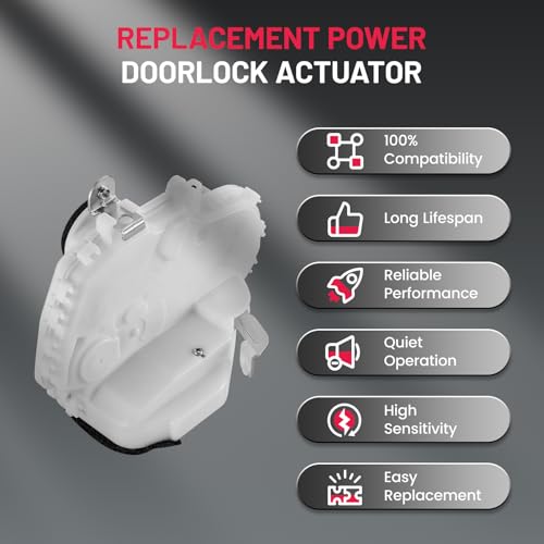 Image of SYERAL Rear Right Driver Side Power Door Lock Actuator Compatible with Honda Pilot 2009-2015 Replacement for 72610SZAA02 72121SZAA01ZA SM2015