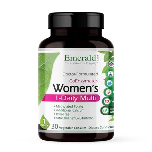 EMERALD LABS Women's 1-Daily Multi - Multivitamin for Women - Includes Calcium, Zinc, Vitamin B & More - Bone & Immune Support Supplement* - Gluten-Free - 30 Vegetable Capsules