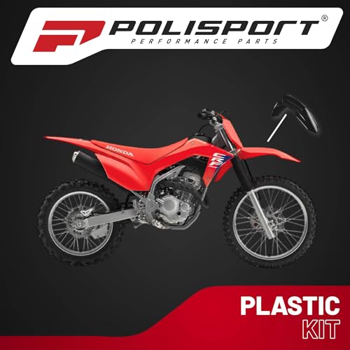 Polisport 8684900003 - Parafango Anteriore Replica Oem Realizzato In Plastica Lucida Durevole E Resistente Compatibile Con Le Moto Honda In Colore Nero - 5
