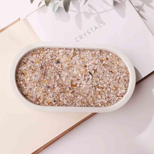 Image of Natural Flower Agate Crystal Chips 50 gm | Polished Healing Gemstone Chips for Meditation, Reiki, Energy Work, Crystal Collection, Home Decor, Feng Shui & Vastu Stones