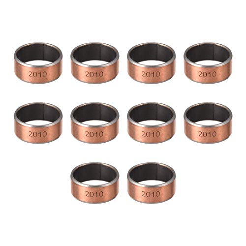 sourcing map Rodamientos baleros cojinetes lisos de di�metro 20mm x 23mm di�metro exterior x 10mm de longitud envuelto sin aceite casquillos 10pcs