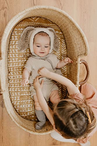 Image of Mini Wander Swaddles for Newborns Muslin Swaddle Blankets - Breathable Soft Gender Neutral Receiving Blanket Baby Essentials | 47 x 47 Cotton - (Tapestry (Honey Gold)