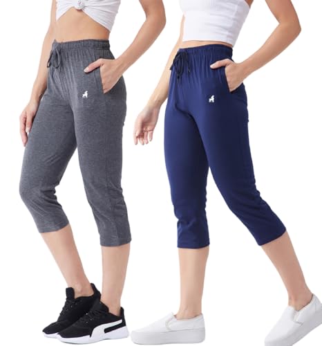 Image of Modeve Women Solid Cotton Blend Capri for summer|| Summer Wear