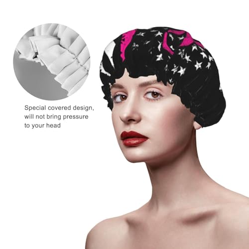 Bonnet de douche imperméable pour préserver son brushing et ses cheveux longs dans le bain - 5