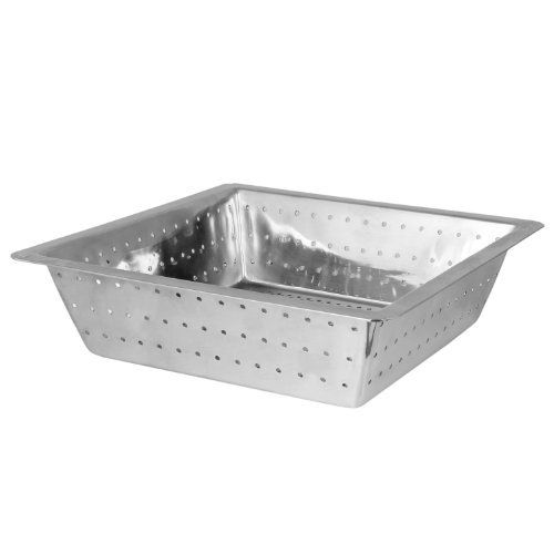 Colador para desagüe de piso comercial, acero inoxidable 304, 0,8 mm, 10 pulgadas x 10 pulgadas x 3 pulgadas miniatura 1