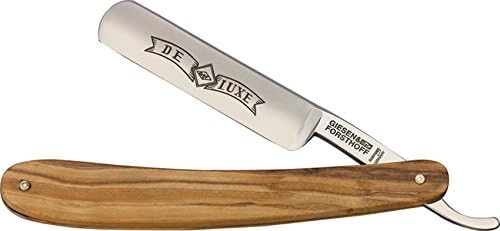 Giesen & Forsthoff TIM370-BRK Straight Razor Olive Wood