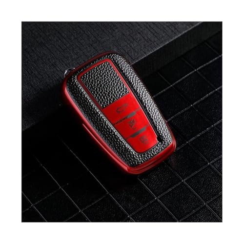 Coque protection clé TPU rouge pour Toyota Corolla CHR Camry Highlander