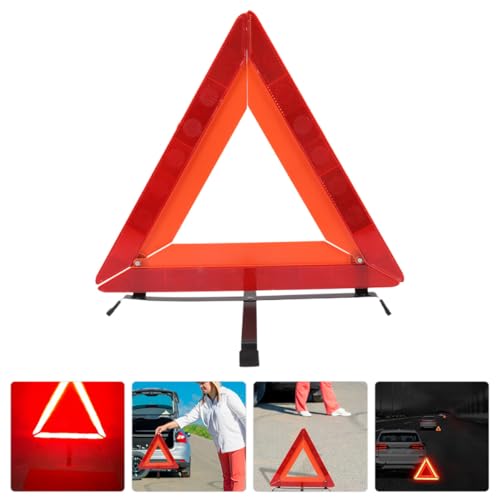 Triangle de signalisation routière pour panne nocturne et trajet en famille