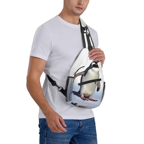 Bolso tipo bandolera para hombre y mujer negro miniatura 7