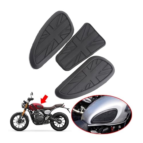 Coussin réservoir moto pour Scrambler 400X et Speed 400 en balade et roadtrip