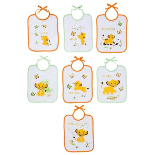 babyCalin - Disney Lot de 7 bavoirs naissance