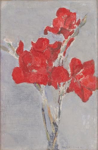 Gladioli rossi di Piet Mondrian lienzo artístico de alta fidelidad PSVDCTOO 60x90cm