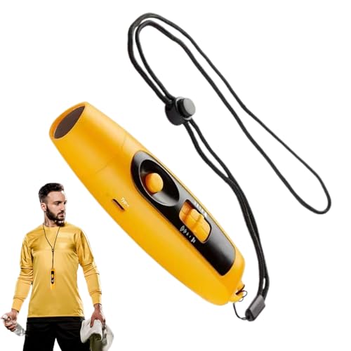 Sifflet électronique réglable avec 3 tonalités et recharge USB pour sport et sécurité