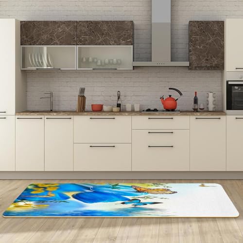 Alfombrillas de cocina lavables juego de 2 alfombras antideslizantes para pasillo y cocina VAPOKF 3