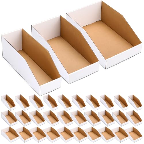 LemonSecret 50 Pack Cardboard Storage Bins Assorted...