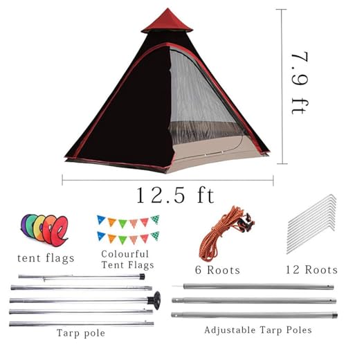 Carpa tipo domo para camping 5-8 personas impermeable miniatura 6