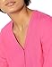 Amazon Essentials Women's 3/4 Sleeve Button Popover Shirt, Loose-Fit V-Neck Blouse, Hot Pink, XX-Large