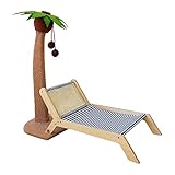 Gralara Cat Scratching Post Cat Bed Sisal Scratch Posts Scratcher Tree for Grinding Claw Indoor Playing Protect Cats Nails Furniture Protector Kitty, with Sisal Mat