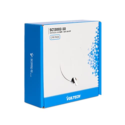 Vultech SC13002-50 Category 5e UTP 50 Metres 24AWG Ethernet Network Coil 50 m Cat5e, Cat. 5e UTP, 50 Metri