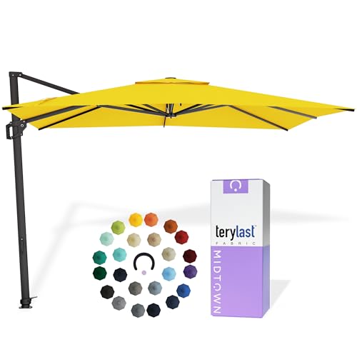 Image of Midtown Umbrellas Grande Square - 9 x 9 Ft Cantilever Umbrella