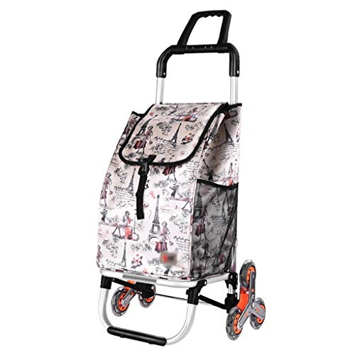 MEVZHH Camiones de Mano Móviles Carrito de Compras Extendido Carrito de Compras Plegable 2 en 1 Carrito de Compras Aleación de Aluminio Carrito de Comprasro Carritos de Compras Multifuncionales de 6 R