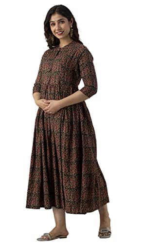 Image of New Elite Rayon Anarkali Maternity Feeding Kurti with Both Side Zipper