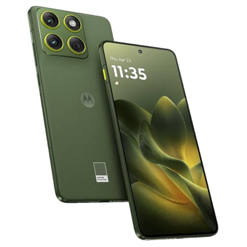 Motorola Edge 70 mit Moto AI (12/512GB, Dreifachkamera mit 50MP+Flicker-Sensor, 50MP Selfie, 4800mAh Silicon-Carbon, 6,67" Super HD 120Hz Display, Android 16), Pantone Bronze Green