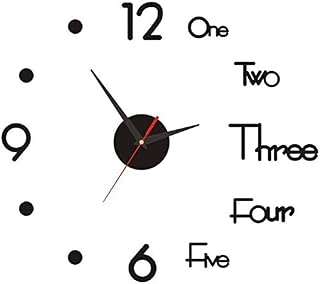 BESTZY DIY Wall Clock, 2PCS 3D Frameless Silent Sticker DIY Mini Modern Art Mirror Wall Clock Frameless Wall Clocks for Living Room Office and Home Decor Gift