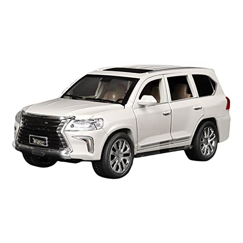 Voiture miniature Lexus LX570 en alliage 1:24 pour décorer votre bureau ou vitrine