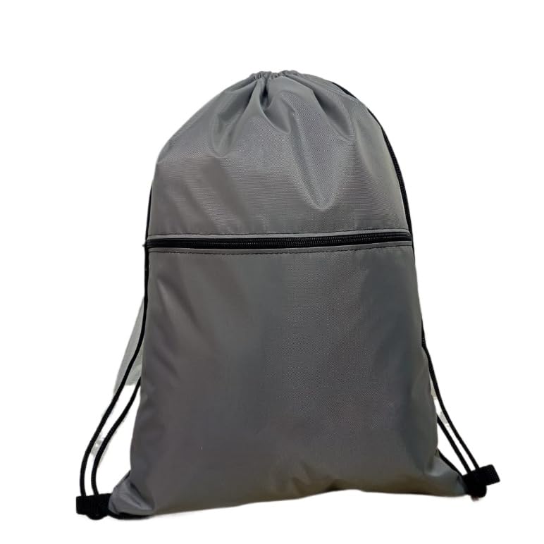 Bolsa Sacola Mochila Treino Academia Lazer Impermeável Gym Bag unissex futebol(Cinza)