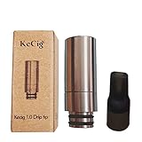 「プルームテック たばこカプセル 対応 ドリップチップ 電子タバコ VAPE Drip Tip マウスピース 510 シリコンマウスピース付き マウスピース：黒」の画像