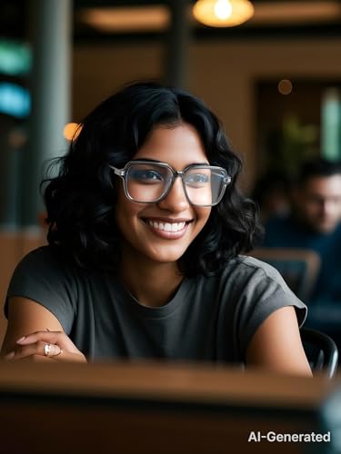 Image of VISOONE Oversized Blue Light Blocking Glasses with Chic Square TR90 Frame and Metal Temple for Women Men Ryan