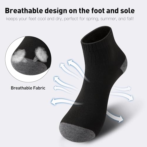 20/30 Pairs Ankle Socks For Men - Lightweight Mens Socks Size 9-12 Thin Casual Quarter Bulk Socks4