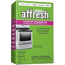 Affresh Cooktop Cleaning Kit, Safe for Glass & Ceramic Cooktops, Includes 5 oz cleaner, 5 pads, 1 scraper