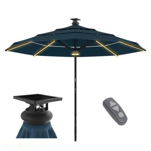 Best motorized patio umbrella Remote-Controlled 10ft Patio Umbrella